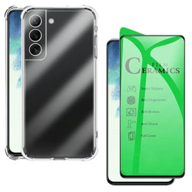 Imagem de Película de Cerâmica + Capa Capinha Case Para Galaxy S21 FE Nanogel Não Quebra