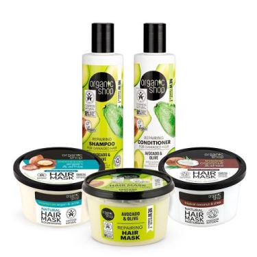 Imagem de Kit Cronograma Capilar Essencial base Reconstrução Organic Shop