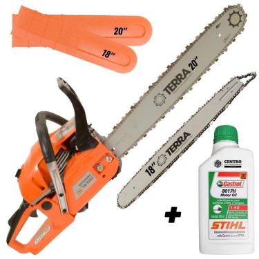 Imagem de Motosserra Mt520 Terra 02 Sabres Ponta Rolante + óleo Stihl