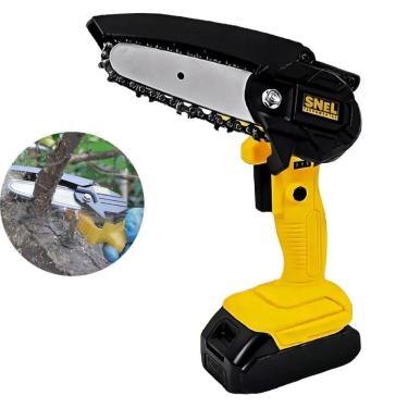 Imagem de Motosserra Elétrica Portátil 21v Bateria Recarregável Sn07 Corte Rápido E Leve