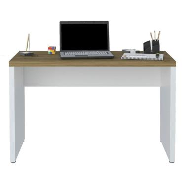 Imagem de Mesa Para Escritório Home Office 120cm Cisne Olmo/branco A06 -mpozenato