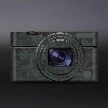 Imagem de Adesivo para o corpo da câmera película protetora acessórios para Sony RX100 V RX100 IV Vinyl Wrap Decalques RX100M4 RX100M5 RX100M5A (triângulo verde)