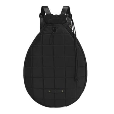 Imagem de simhoa Bolsa de ombro para raquete de tênis e badminton, mochila leve com grande espaço, Preto