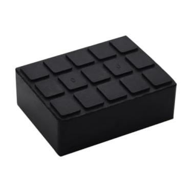 Imagem de Mqetly Almofada de Elevação para Carro, Suporte para Macaco, Estrutura Quadrada com Fenda, de Suporte Absorvente de Choque, Almofadas de Rodas para, Médio