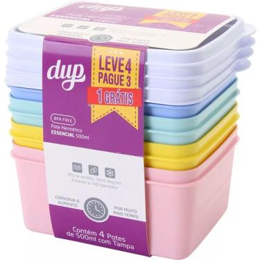 Imagem de Kit Dup Leve 4 Pague 3 Pote Hermético Essencial