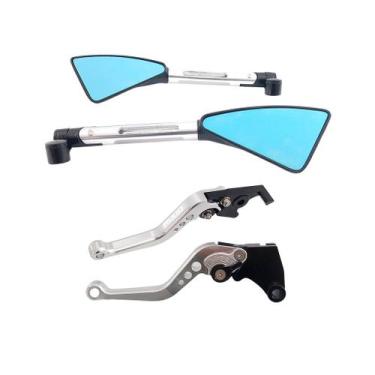 Imagem de Manete Esportivo Retrovisor Moto Cg Titan Pop Start freio a lona - Ruu