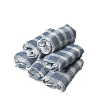 Imagem de Pano De Chão Xadrez Kit Com 10 Uni Casa Limpa Algodão 43x65 Caipira - 