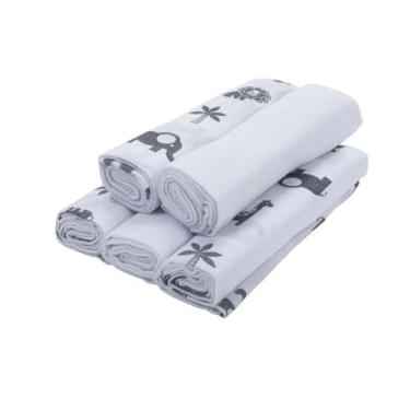 Imagem de FRALDA P/BEBE PRIME BABY JOY ESTAMPADO/LISO 80CMX80CM PCT C/05UN //SAFARI