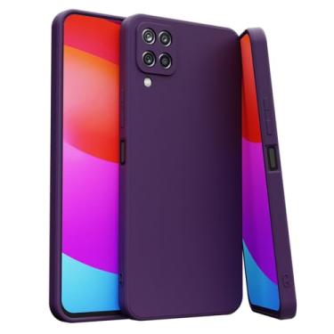 Imagem de Capa Case Compatível Sannsung Galaxy A22 4G Silicone Aveludada [ROXO DARK]