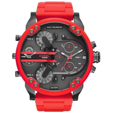 Imagem de Relógio Diesel Mr. Daddy Dz7370 Vermelho C/ NF - Majestoso Joias e Ace