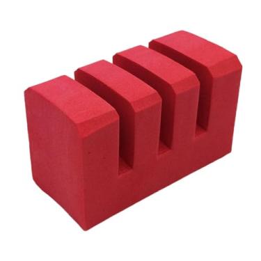 Imagem de IEUDNS Suporte de raquete de badminton, suporte de isolamento, organizador portátil, descanso leve, protetor de três grades resistente para academia de, 1pcs