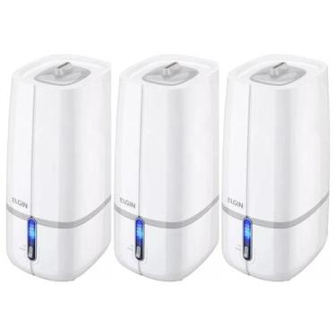 Imagem de Kit 3 Umidificadores Ultrassônicos Elgin 2L Bivolt