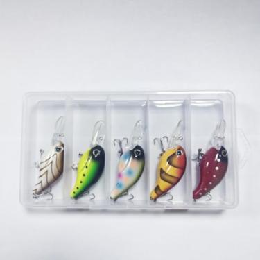 Imagem de SEASKY Isca de manivela 7,6 cm 8,5 g Lipless VIB ABS Shad Lure Kit de 5 peças (KIT 1)