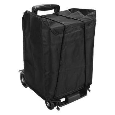 Imagem de Luqeeg Carrinho de Compras Móvel Carrinho de Compras Pequeno, Compacto e Dobrável com Rodas Suaves Alça Telescópica Ajustável Bolsa de Liga de Alumínio de Grande Capacidade