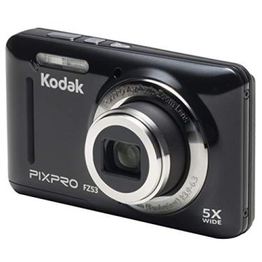 Imagem de Kodak Câmera digital PIXPRO FZ53-BK de 16 MP com zoom óptico de 5 x e tela LCD de 2,7 polegadas (preto)
