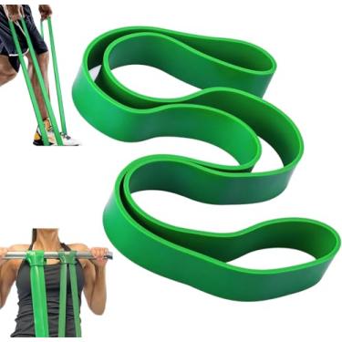Imagem de Pesado Fita Elástica Para Exercício,Super Band Elástico Para Exercício, Bandas De Resistência Para Exercícios Femininos,Verde,Equipamento De Treinamento De Força,Perfeitas Para A Academia E Para Casa