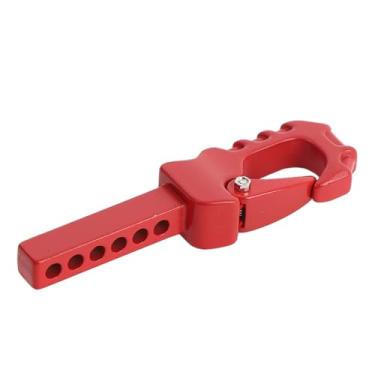 Imagem de Naroote RC Trailer Gancho Controle Fácil RC Crawler Trailer Hitch Tow Gancho 1/10 1/8 RC Crawler Escalada Veículo (Vermelho)