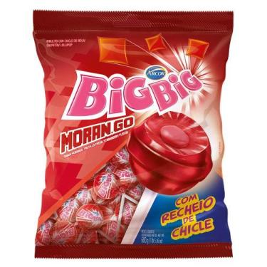 Imagem de Pirulito Big Big Morango 500g - Arcor