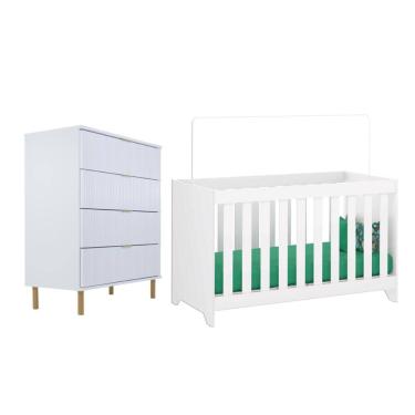 Imagem de Berço Multifuncio3x1+ Cômoda Ditália 4Gav BBI-51 DM-239