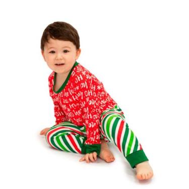 Imagem de Pijama Body Baby Longo Natal HoHo - Alegria de Montar, 1 ano