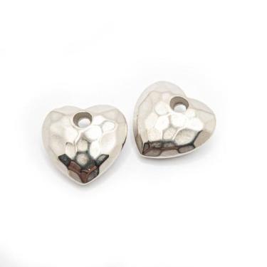 Imagem de Pingente Coração Facetado Abs Níquel 24mm 50pçs 150g - Macall