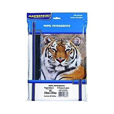 Imagem de Glossy A4 230g Masterprint com 50 folhas