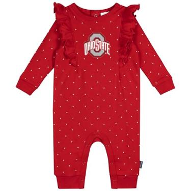Imagem de Gerber Macacão unissex para bebês licenciado pela NCAA, Ohio State Buckeyes, 0-3 meses