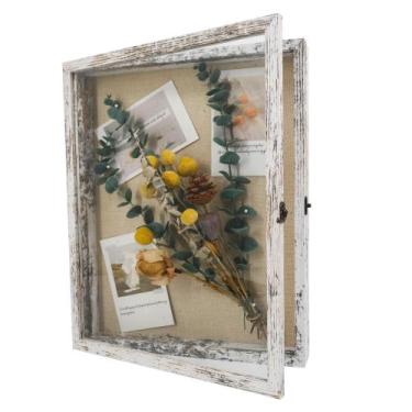 Imagem de Shadow Box Frame Graduation Mall Wood 13x16 cm branca - GraduationMall