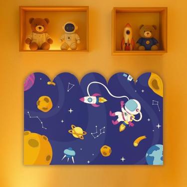 Imagem de Cabeceira de Cama Decorativa Infantil para Quarto de Meninos - Tema Astronauta (CabCerq-0077)