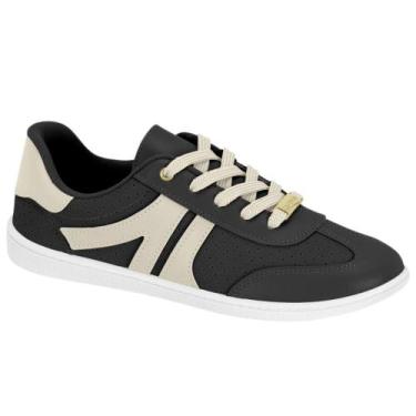 Imagem de Tênis Feminino Casual Preto Branco Off Moleca 5605.472, 36