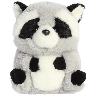 Imagem de Bicho de pelúcia Aurora Rolly Pet Ripley Raccoon Grey 13cm