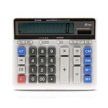 Imagem de Ymiko Grande Calculadora Eletrônica de Computador Contador de Bateria Solar Potência de 12 Dígitos Display Multifuncional Butter Butter Business Office School Cálculos