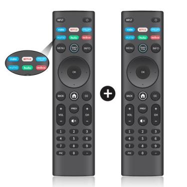 Imagem de Pacote de controle remoto universal de 2 para TVs inteligentes VIZIO -