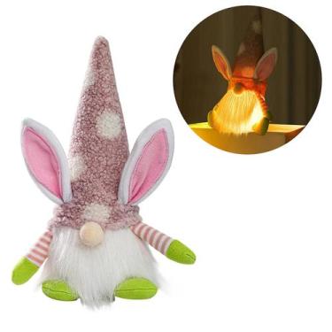 Imagem de Led Easter Gnomes Bunny Decor Ornamentos Pelúcia Boneca Sem Rosto - HU