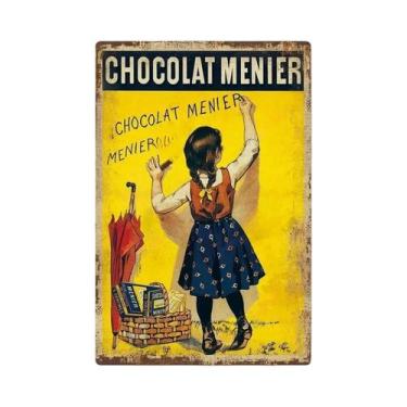 Imagem de Placas De Metal Vintage Com Tema De Chocolates, Placa De Parede De Fer