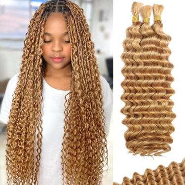 Imagem de Cabelo trançado humano Bizvus Deep Wave 24 polegadas 110g 27