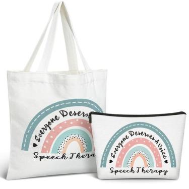 Imagem de Conjunto de presentes, sacola de fonoaudiólogo Shinylin e bolsa de maq