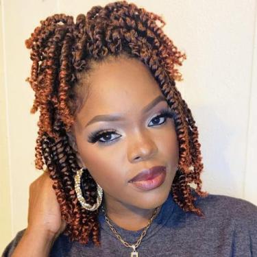 Imagem de Tranças de crochê pré-torcidas Passion Twist Hair LOSMOEER de 10 cm