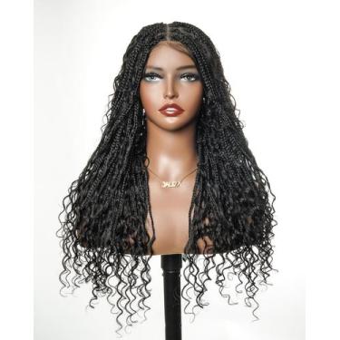 Imagem de Peruca JALIZA para cabelo humano sem cola Boho Curls Boho Box Trançada