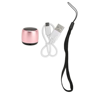 Imagem de Pequeno Alto-falante Sem Fio Compacto Mini Subwoofer Recarregável USB de Metal para Telefone Tablet PC, Compatível Com Qualquer Dispositivo, para Amantes de