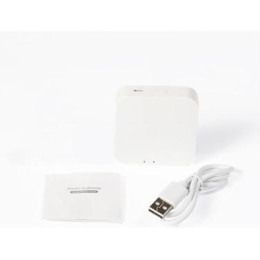 Imagem de Gateway Hub Tuya Inteligente, WiFi e Bluetooth, Branco, Controle por App, Para Controle de Dispositivos Inteligentes