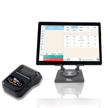 Imagem de MRBOSS POS Tablet de caixa registradora móvel de 10,1 polegadas com recibo de 5 cm e impressora portátil de 58 mm, aplicativo de software integrado para restaurante, varejo, supermercado, corrente de