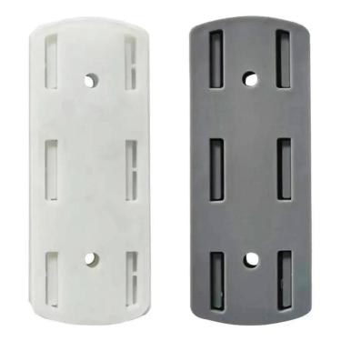 Imagem de 2X Suporte Fixador Adesivo De Parede Multiuso Tomada Modem