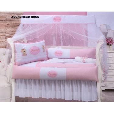 Imagem de Kit berço menina rosa de urso - Hasack 