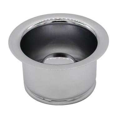 Imagem de Flange e rolha de descarga extra profunda estilo InSinkErator da Westbrass, latão polido, D2082-01, Polished Chrome