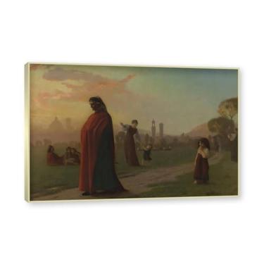 Imagem de Moldura de champanhe. Pinturas a óleo famosas, (sem título 13) de Jean Leon Gerome, reprodução impressa em tela, arte de cenário para decoração de sala de estar. 40 x 60 cm - 15,8 x 23,7 pol