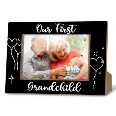 Imagem de Porta-retrato para netos, presentes para avós pela primeira vez, presentes para avós, avós, dia dos avós, netos, 10 x 15 cm, decoração de prateleira de mesa/04