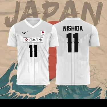 Imagem de Camisa De Voleibol Unissex Oversized Japão R Takahashi NO.21 Ishikawa 