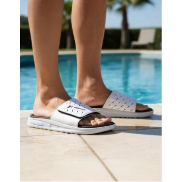 Imagem de Chinelo Slide Rider Masculino R Soft Plus 12529, Branco, Branco, 43/44