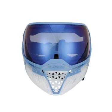 Imagem de Empire Máscara de óculos EVS Paintball com lente dupla térmica HD azul espelhada, transparente e azul